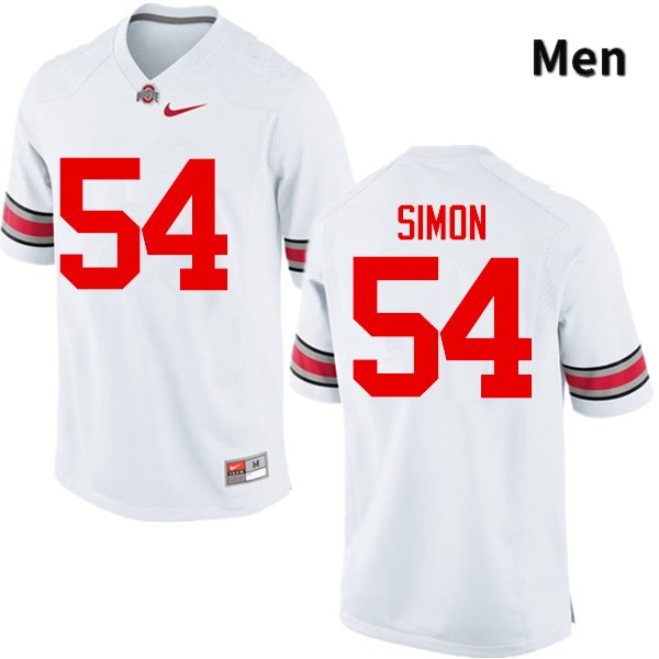 Ohio State Buckeyes John Simon Men's #54 White Game Stitched College Football Jersey